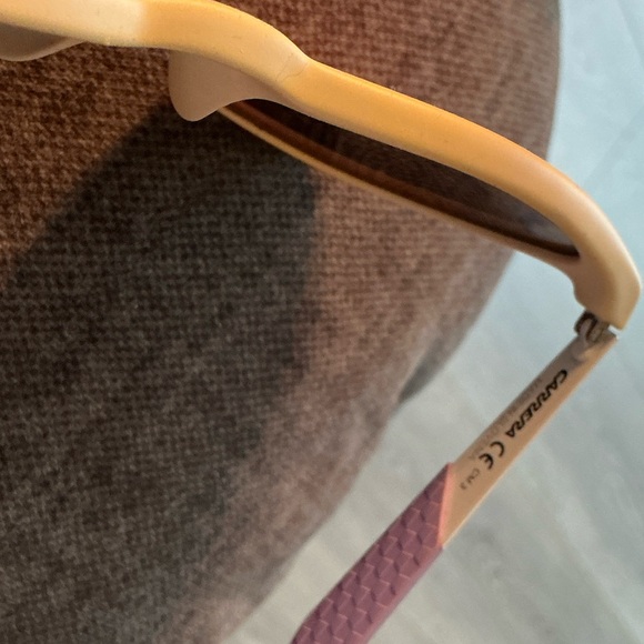 Carrera Sunglasses with Black Lenses and Cream Frame main image 7